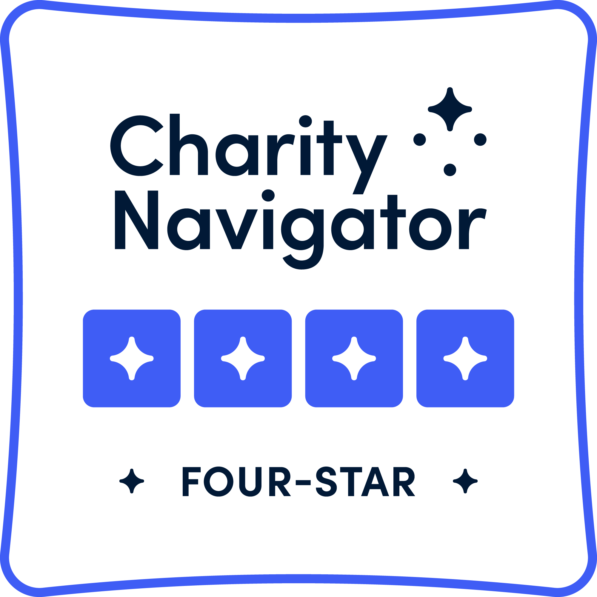Four stars by Charity Navigator